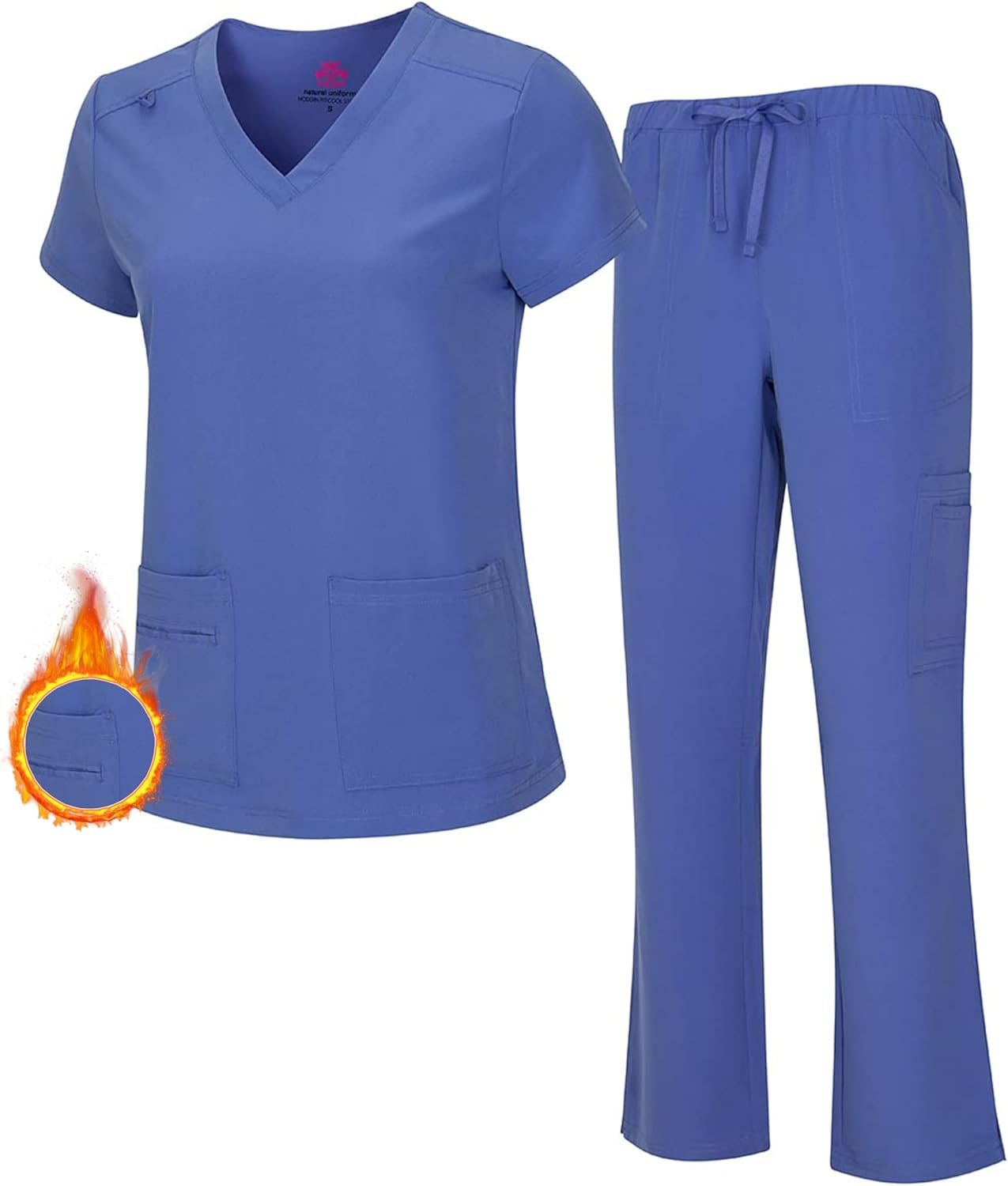 M&M SCRUBS Women’s Breathable Cool Stretch Fabric...