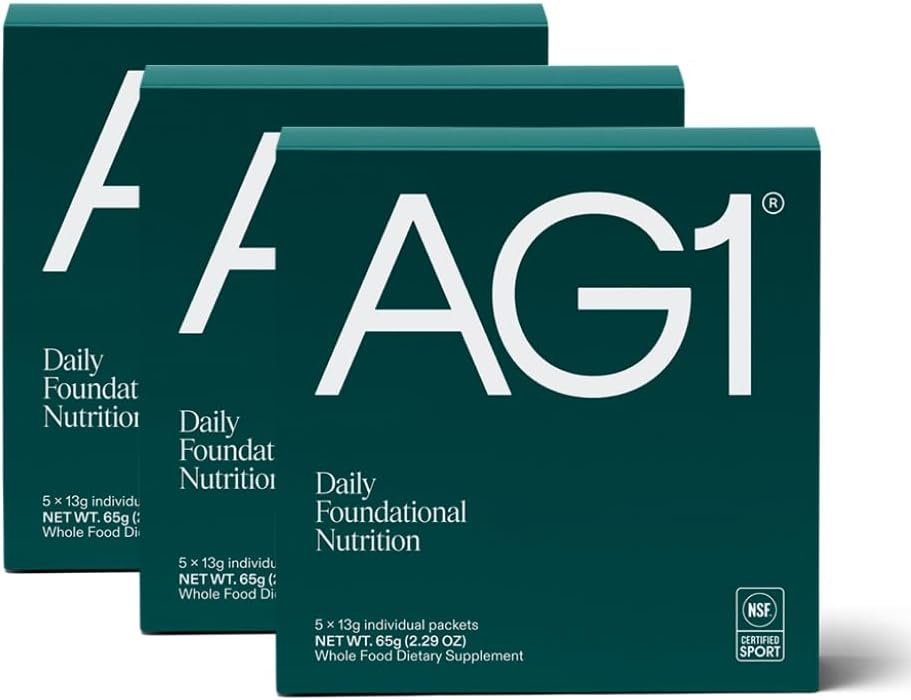 AG1 Athletic Greens Greens Powder Supplement, Improve Gut He...