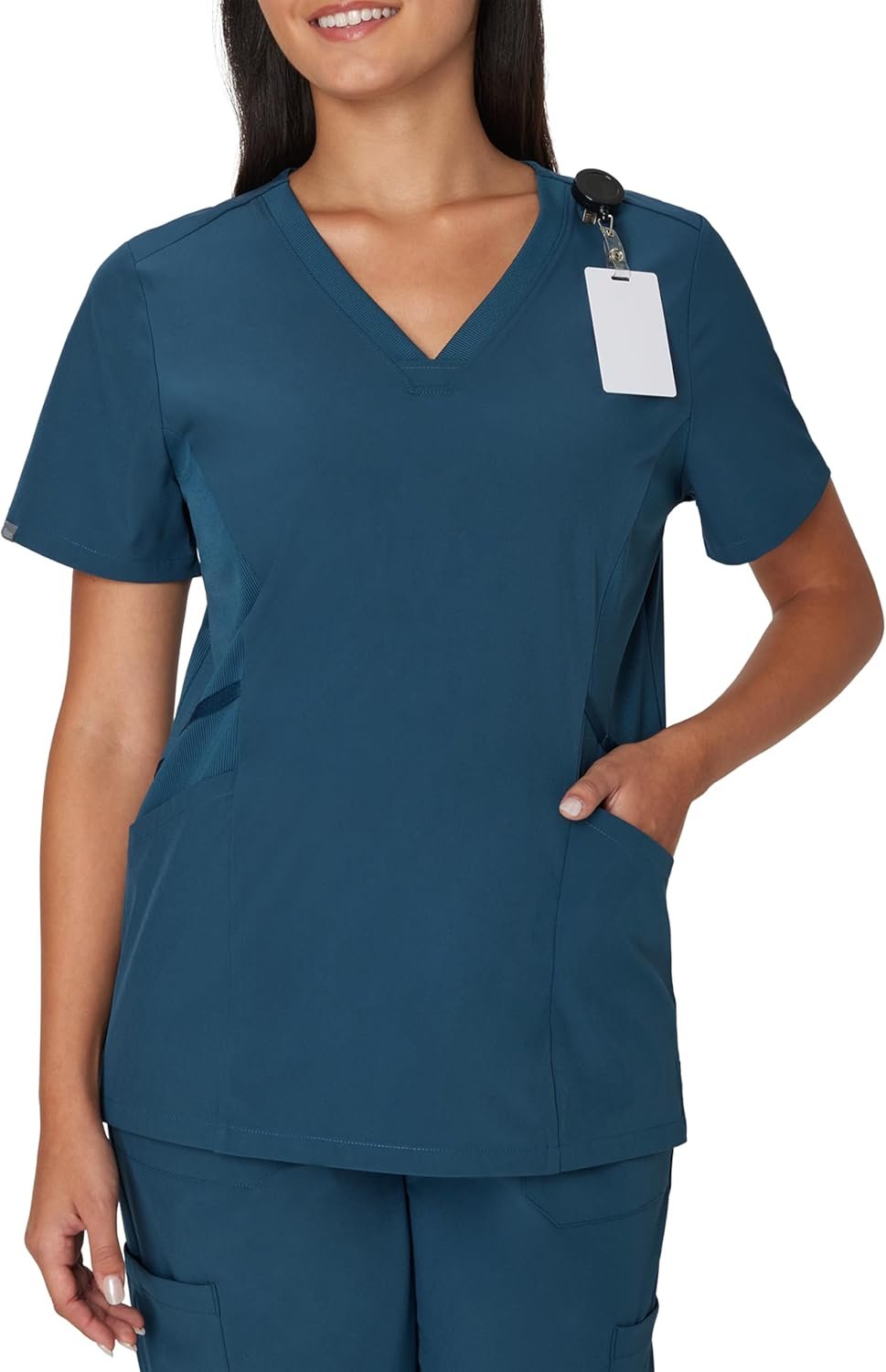 Hanes Women’s Scrubs Healthcare Top, Moisture-Wicking ...