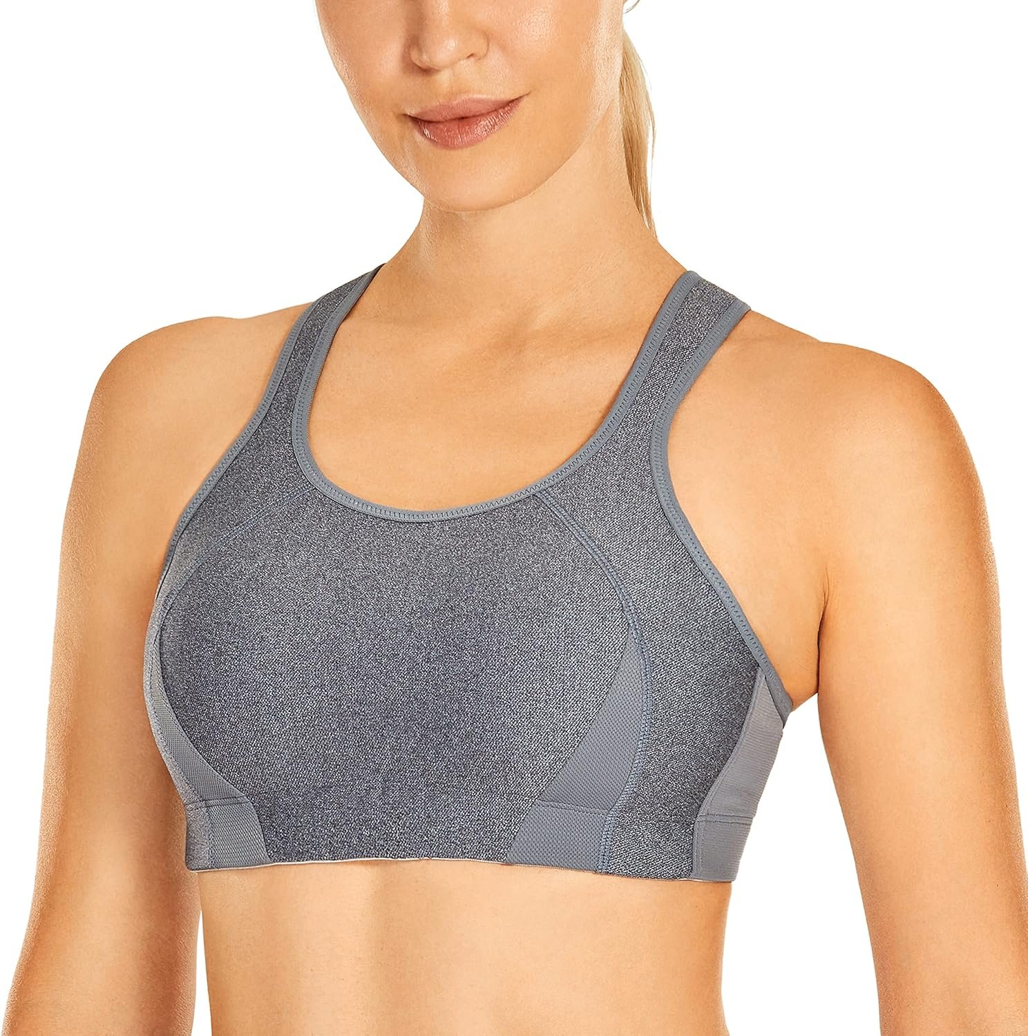 SYROKAN Bounce Control Plus Size Sports Bras for Women High ...
