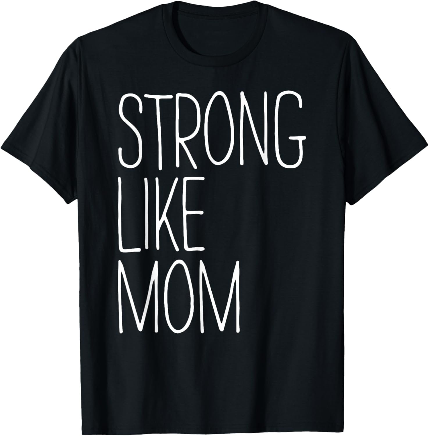 Strong Like Mom Shirt Little Kids Boy Girl T-Shirt