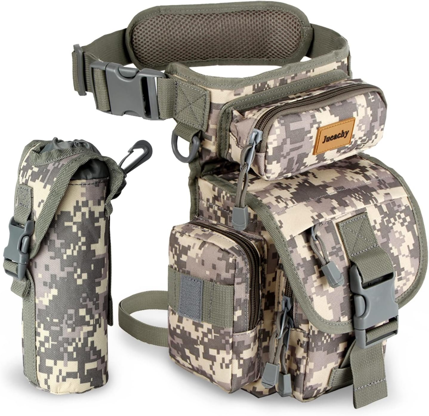 Jueachy Drop Leg Bag for Men Tactical Metal Detecting Thigh ...