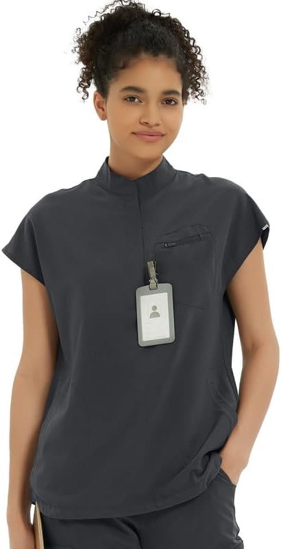Kitmaz Medical Scrub Tops for Women – Soft Stretch Man...