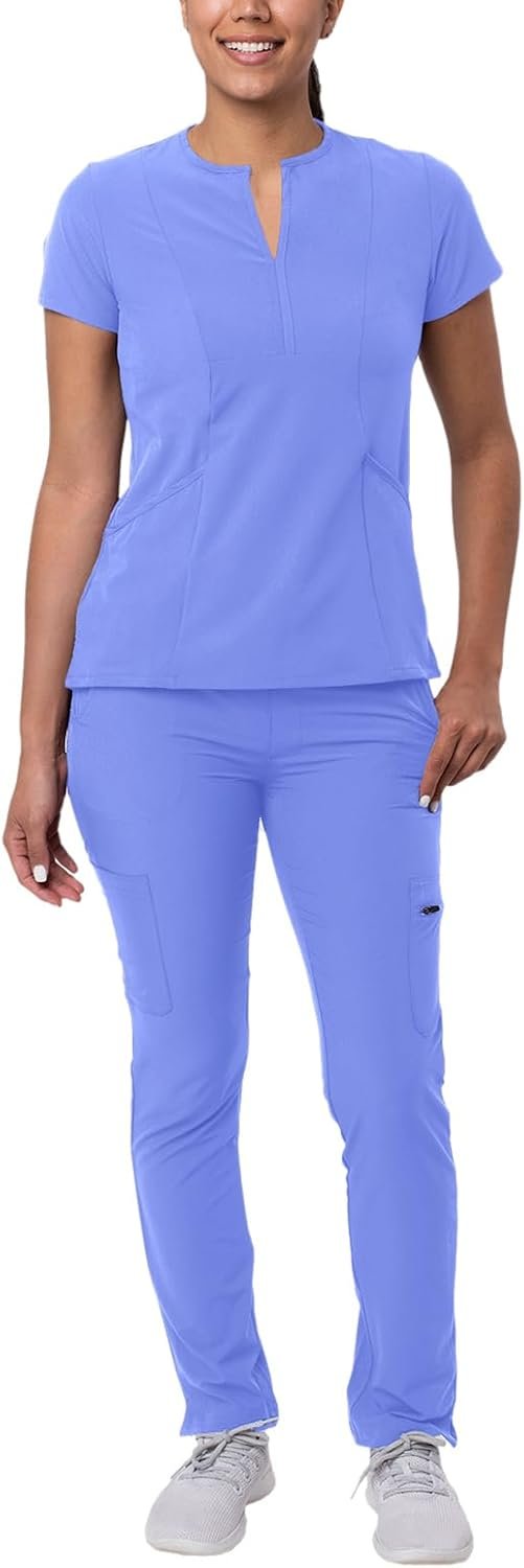 Adar Addition Go-Higher Scrub Set for Women – Notched ...