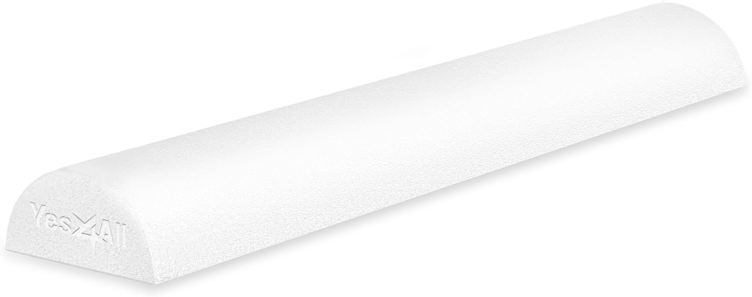 Yes4All Medium Firm Half Foam Rollers for Post-Workout Relax...