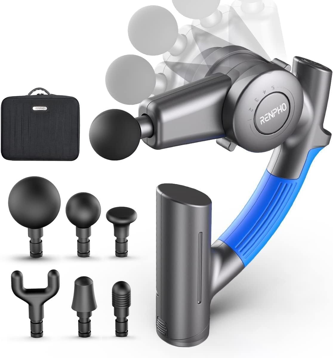 RENPHO R4 Massage Gun with Adjustable Arm, Back Massager for...