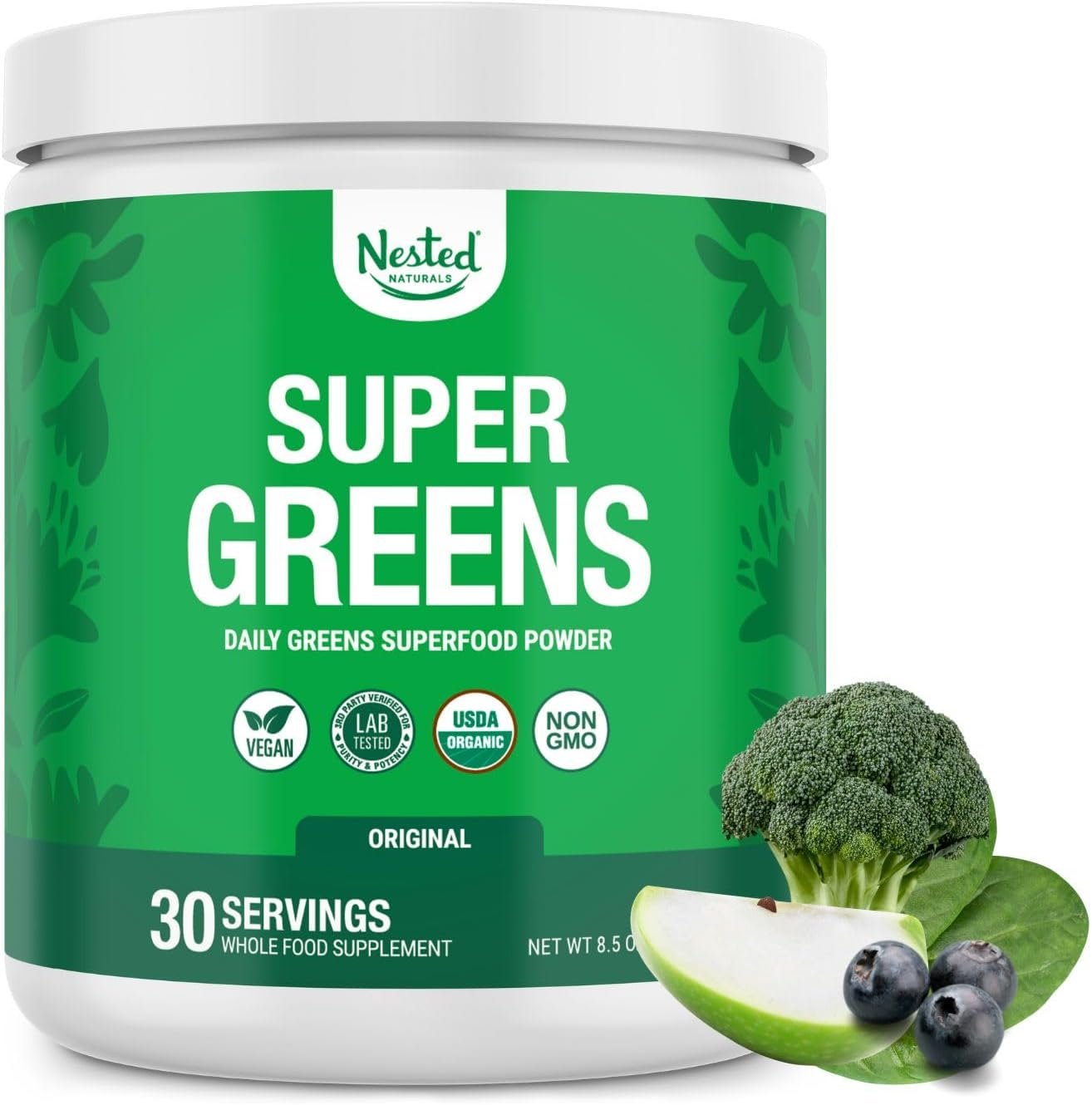 Nested Naturals Super Greens Daily Superfood Powder – ...