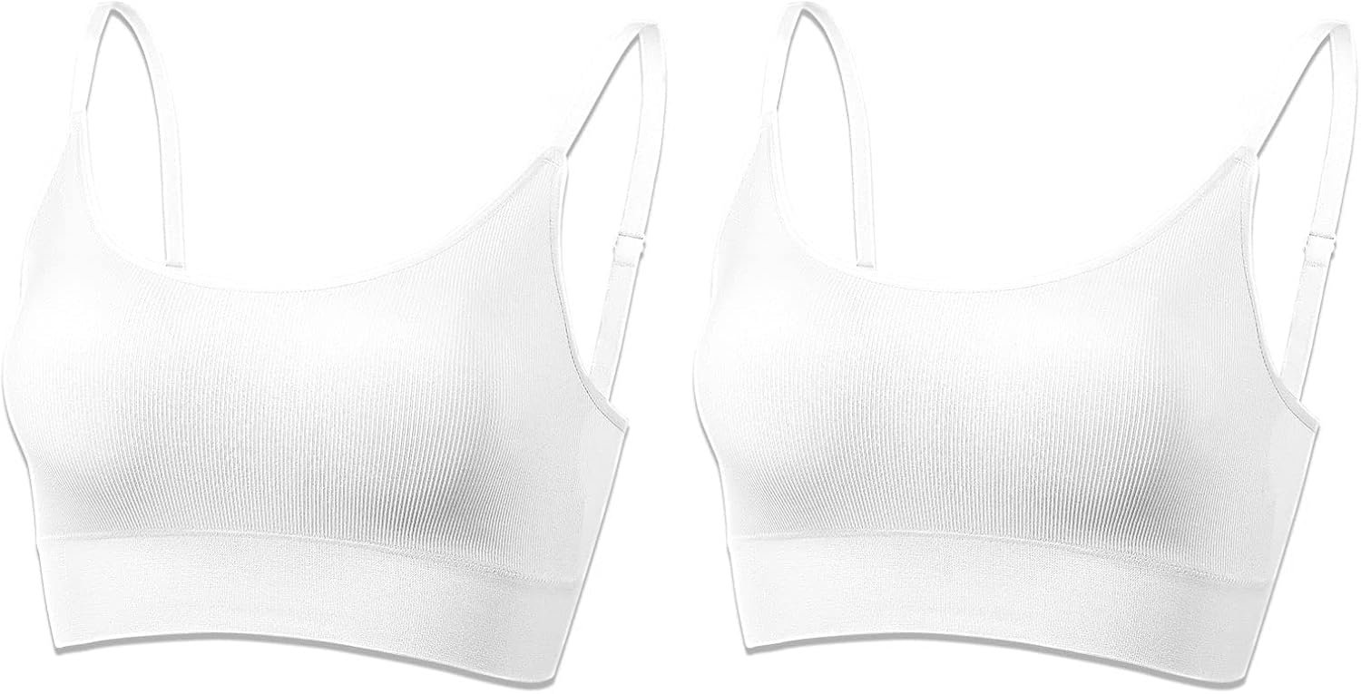 AMRIY Womens Sports Bras for Women Light Support Padded Work...