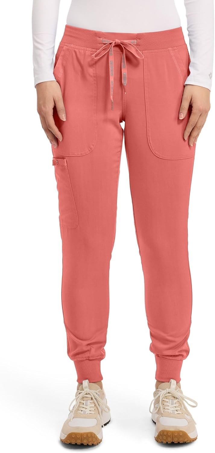 Med Couture Scrub Pants For Women Cargo Jogger Bottoms with 5 Pockets, Lightweight, Ultra Soft, 2-Way Stretch Fabric - MC7710