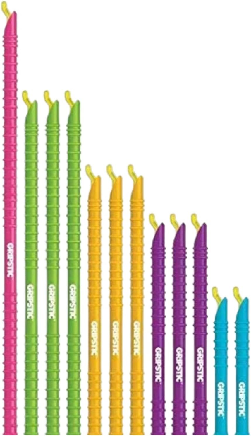 GripStic Bag Clips. 12pc Durable Food Clip Set For Kitchen S...