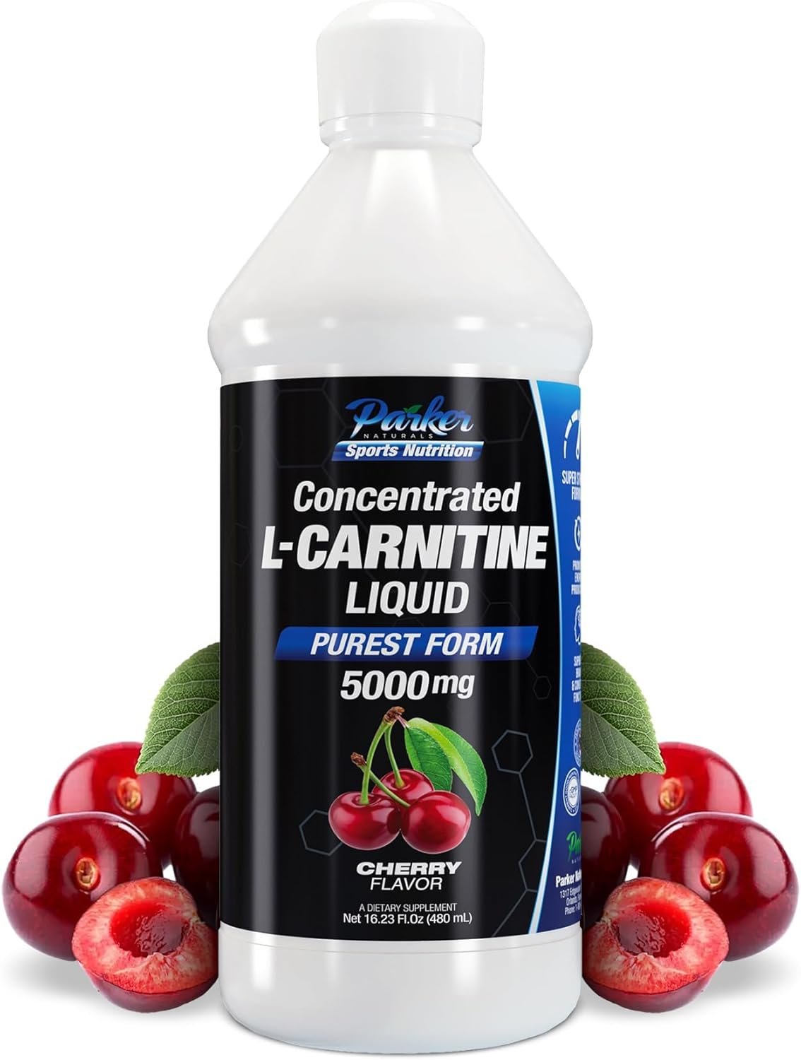 Parker Naturals Concentrated L-Carnitine Liquid, 5000mg All ...
