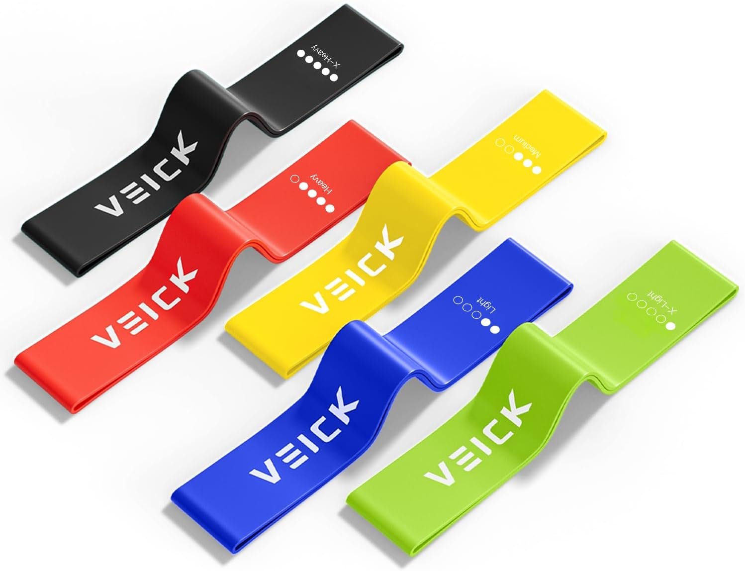 VEICK Resistance Loop Exercise Bands, Elastic Workout Bands ...