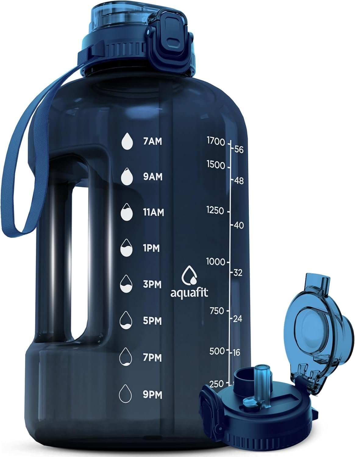 AQUAFIT Half Gallon Water Bottle with Time Marker – St...