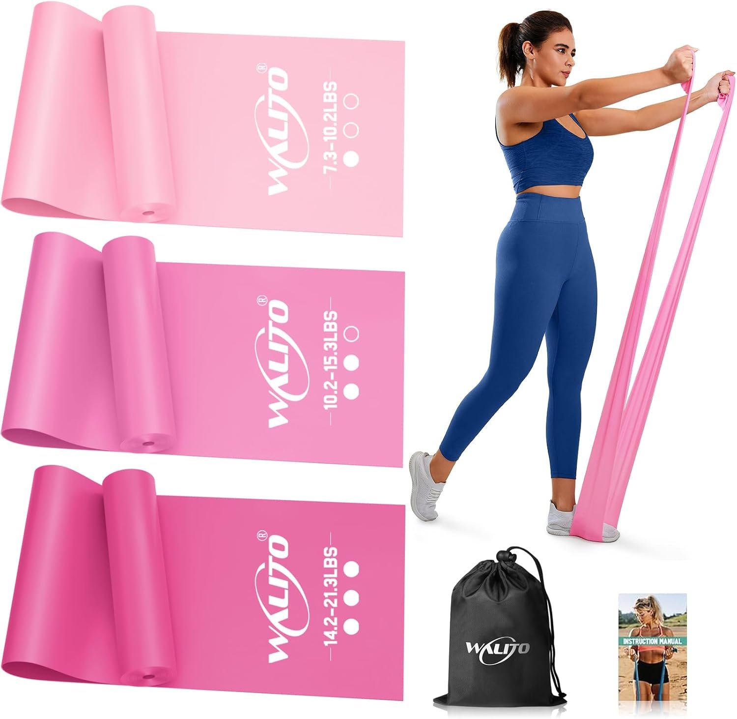 WALITO Resistance Bands for Working Out, Exercise Bands for ...