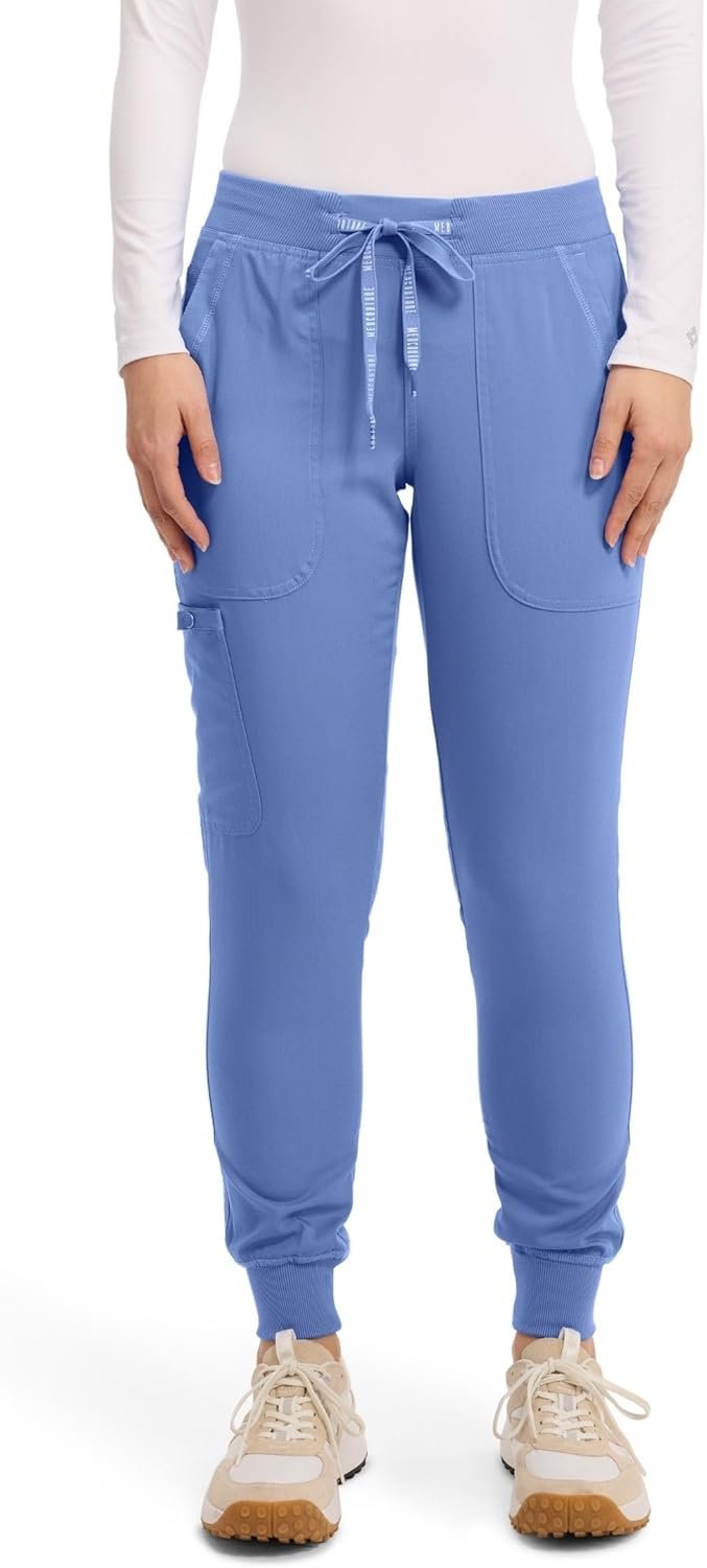 Med Couture Scrub Pants For Women Cargo Jogger Bottoms with 5 Pockets, Lightweight, Ultra Soft, 2-Way Stretch Fabric - MC7710