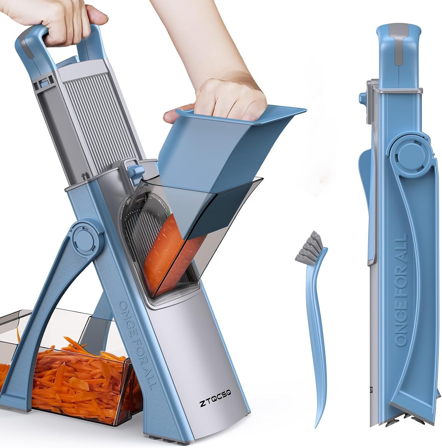 [All in 1] Upgraded Version Mandoline Slicer for Kitchen  ...