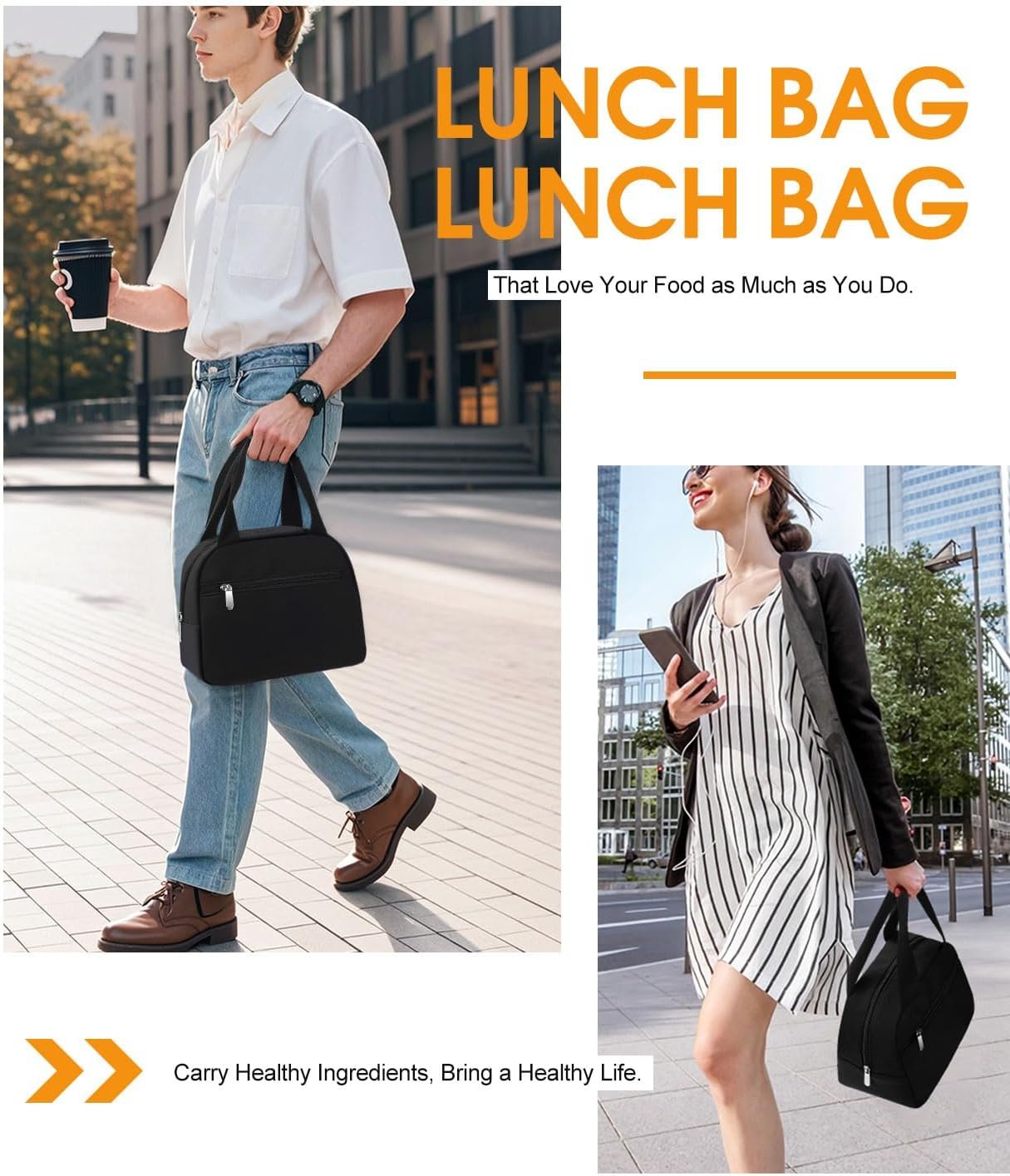 Lunch Bag,Insulated Lunch Bag for Women Men Waterproof Lunch...