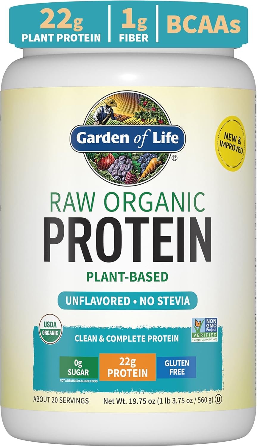 Garden of Life Organic Vegan Protein Powder, Plant Based  ...
