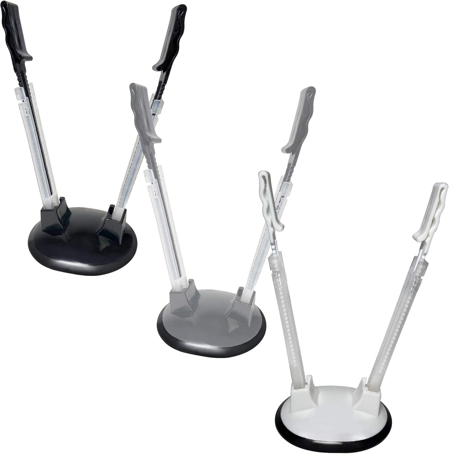 3 Pack Baggy Rack Holders for Meal Prep Bags, Adjustable Foo...