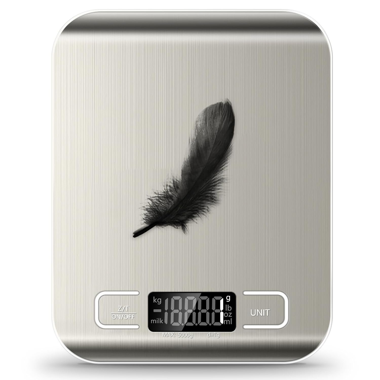 Food Scale, 11lb Kitchen Scale with 6 Units Tare Function &#...