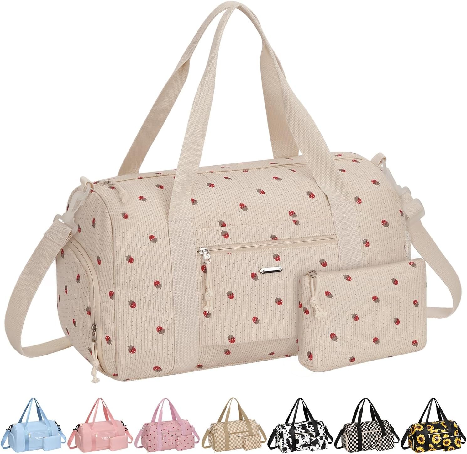 Gym Bag for Women with Shoe Compartment Waterproof, Sports D...