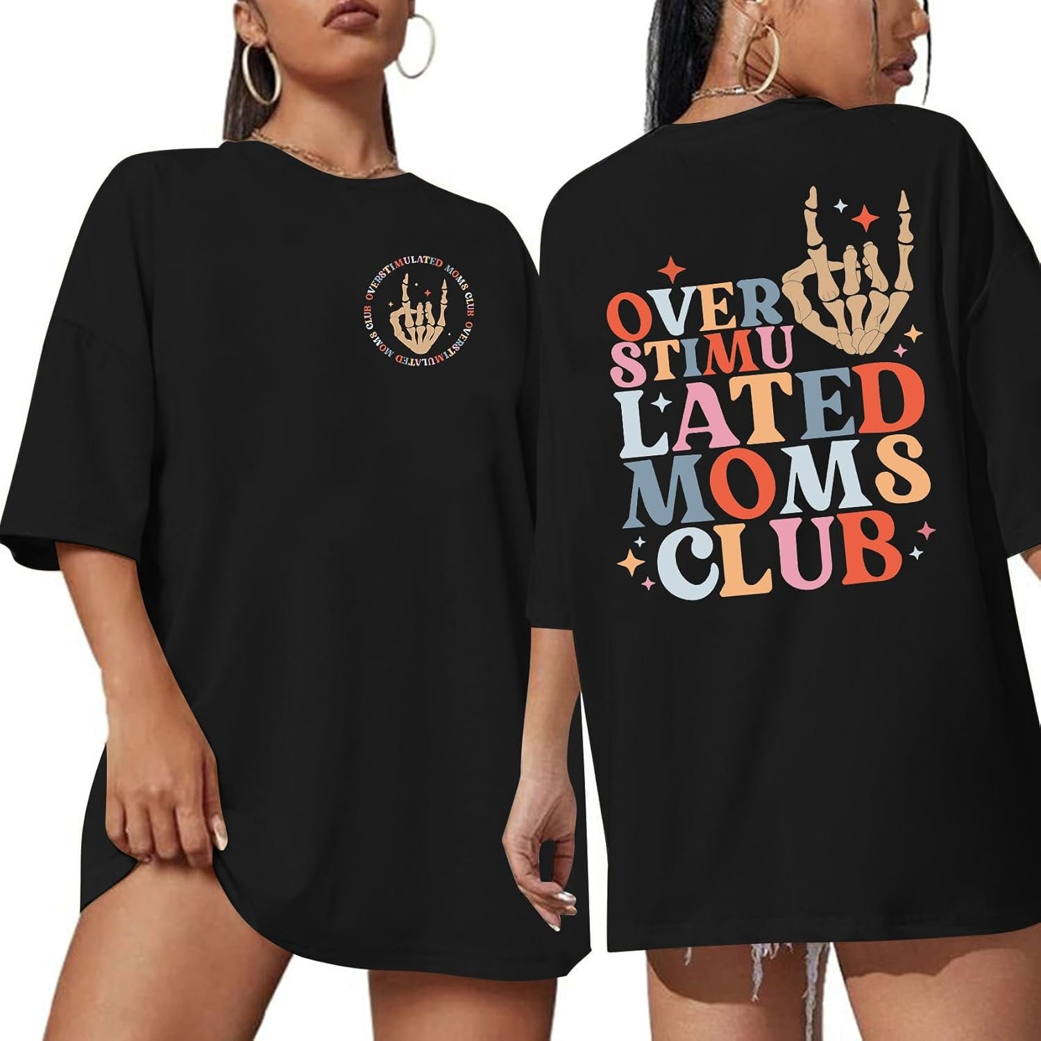 Oversized Tshirts for Women Mama Shirt – Overstimulate...