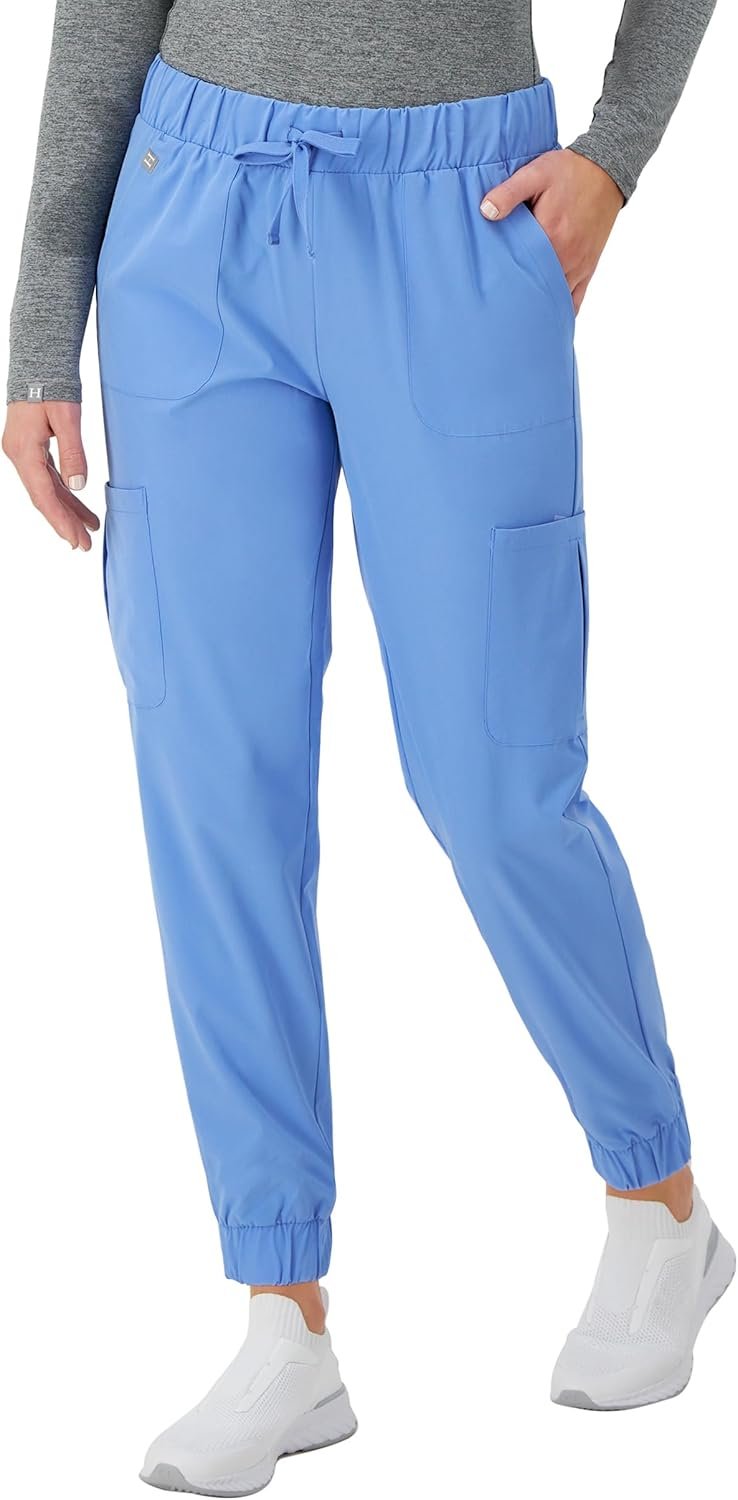 Hanes Women’s Scrubs Cargo Joggers, Healthcare Scrub J...
