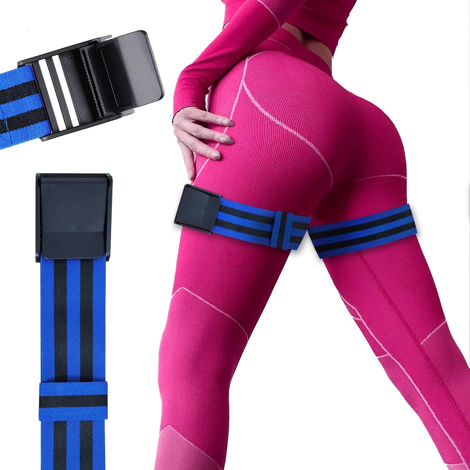Booty Bands, Blood Flow Restriction Bands for Women/Men, Adj...