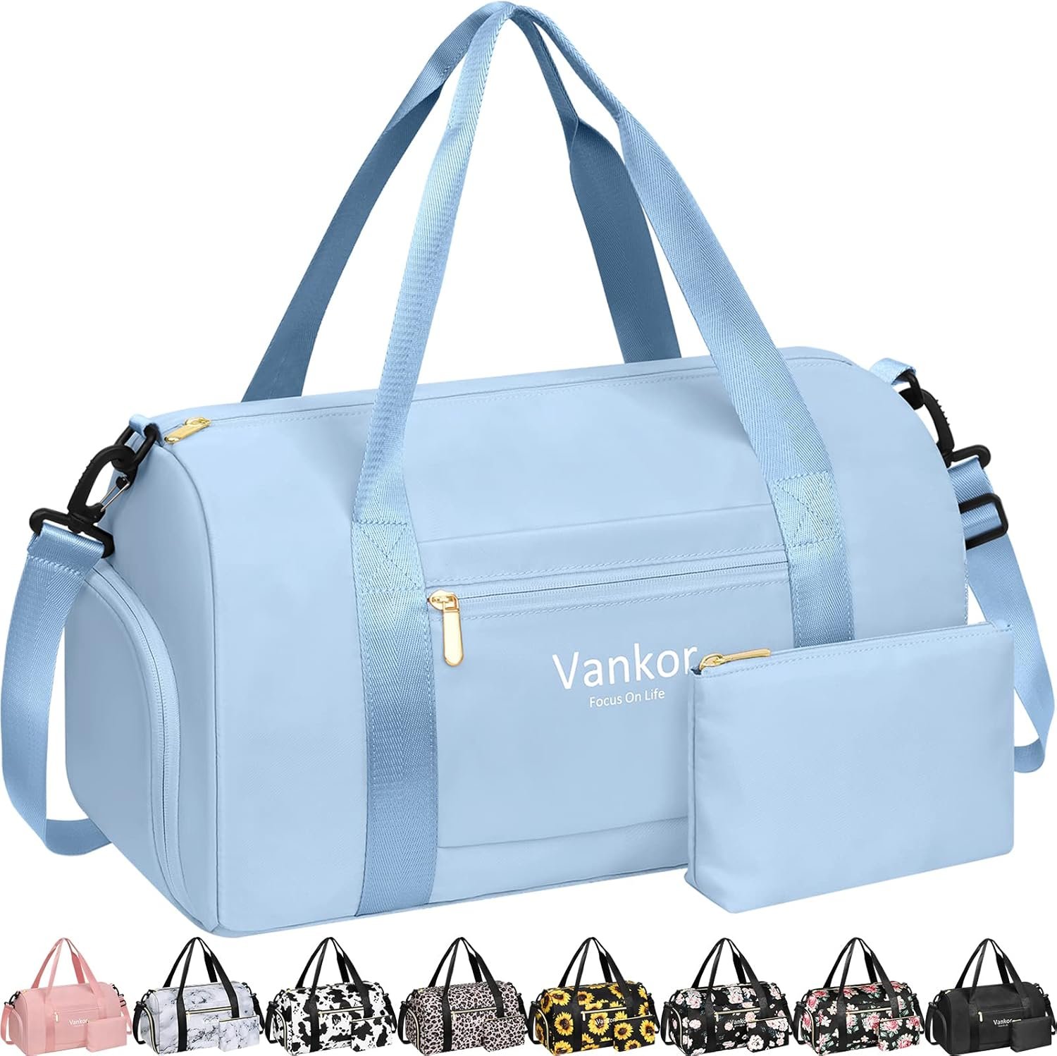 Gym Bag for Women with Shoe Compartment Waterproof, Sports D...