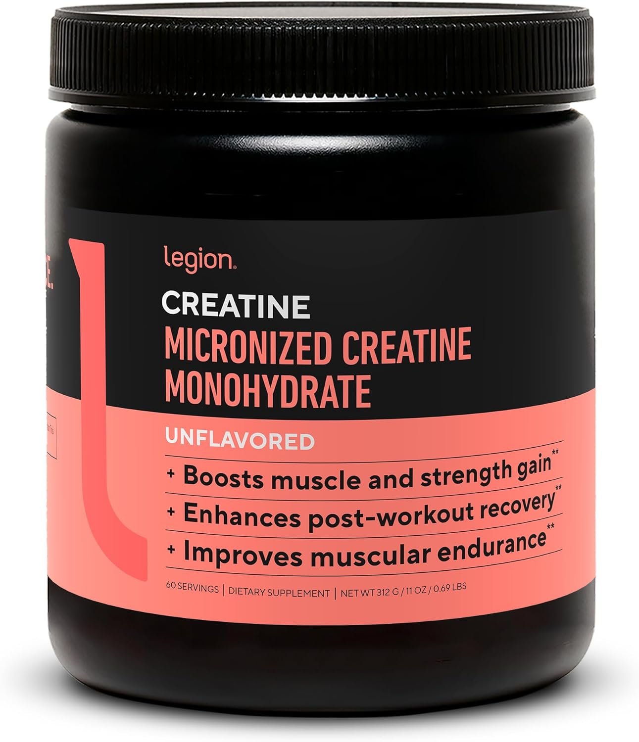 LEGION Micronized Creatine Monohydrate Supplement – Cl...