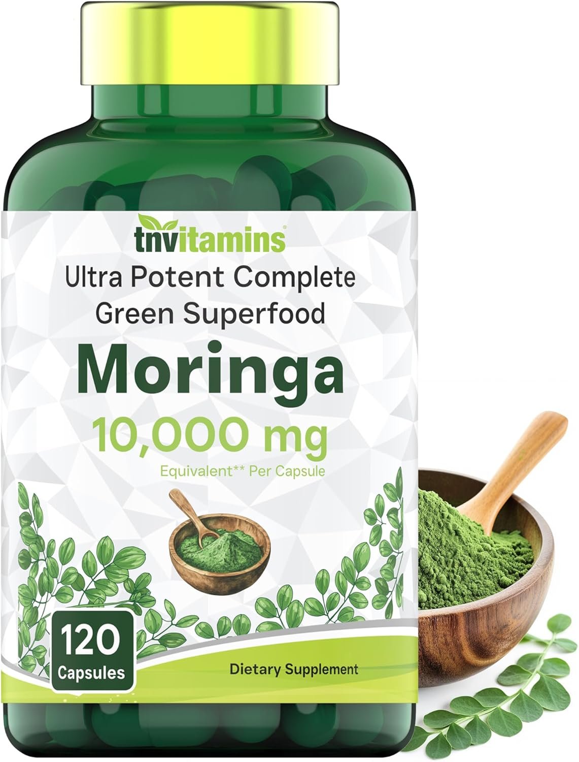 tnvitamins Moringa Capsules 10,000 mg – 120 Capsules |...