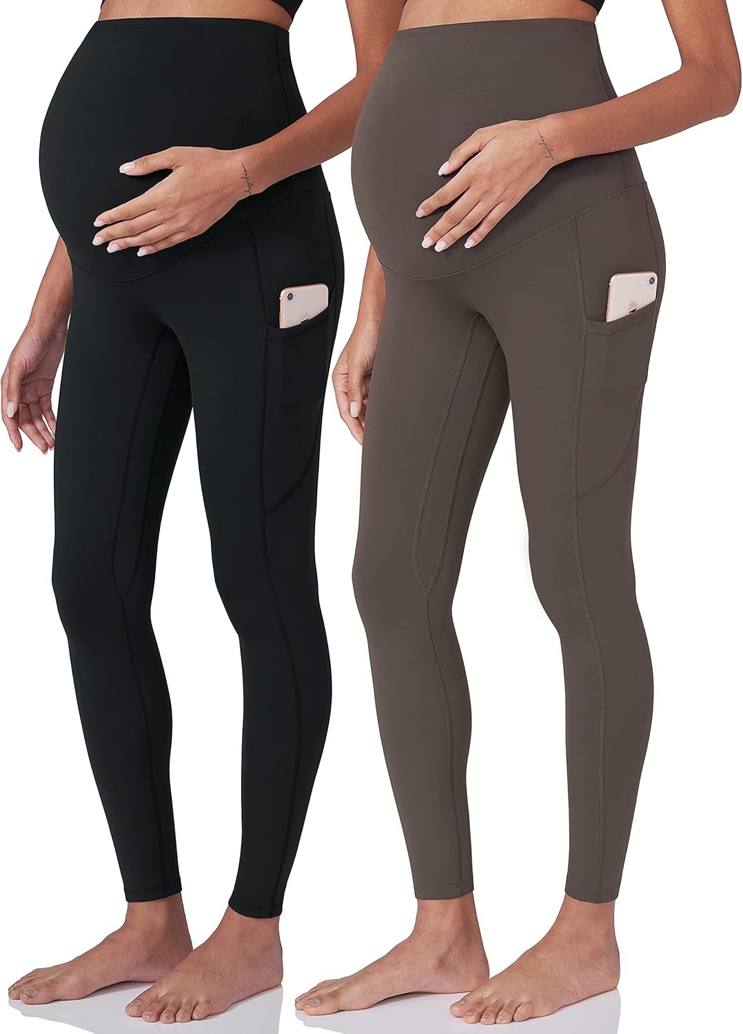 POSHDIVAH Women’s Maternity Workout Leggings Over The ...