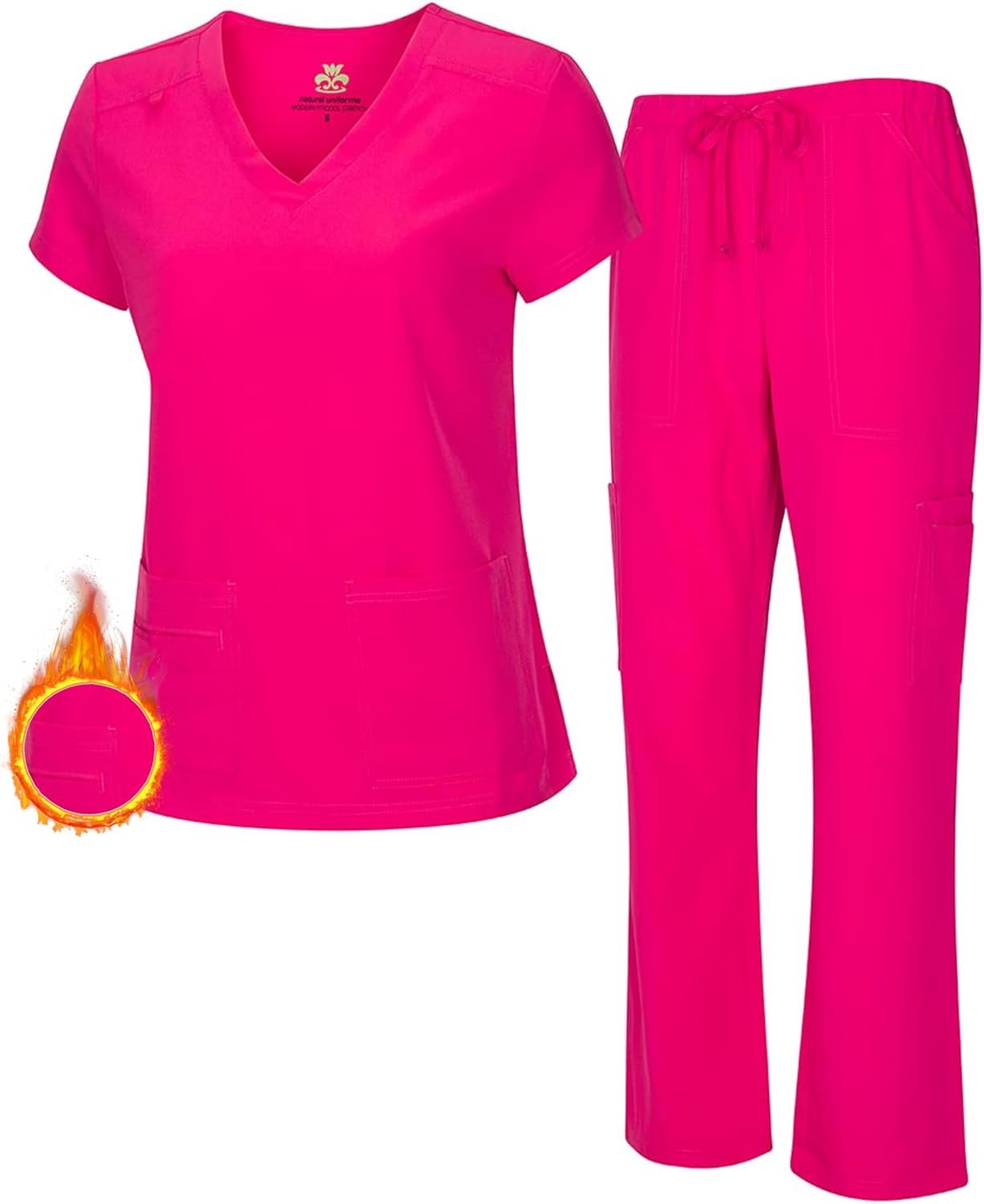 M&M SCRUBS Women’s Breathable Cool Stretch Fabric...