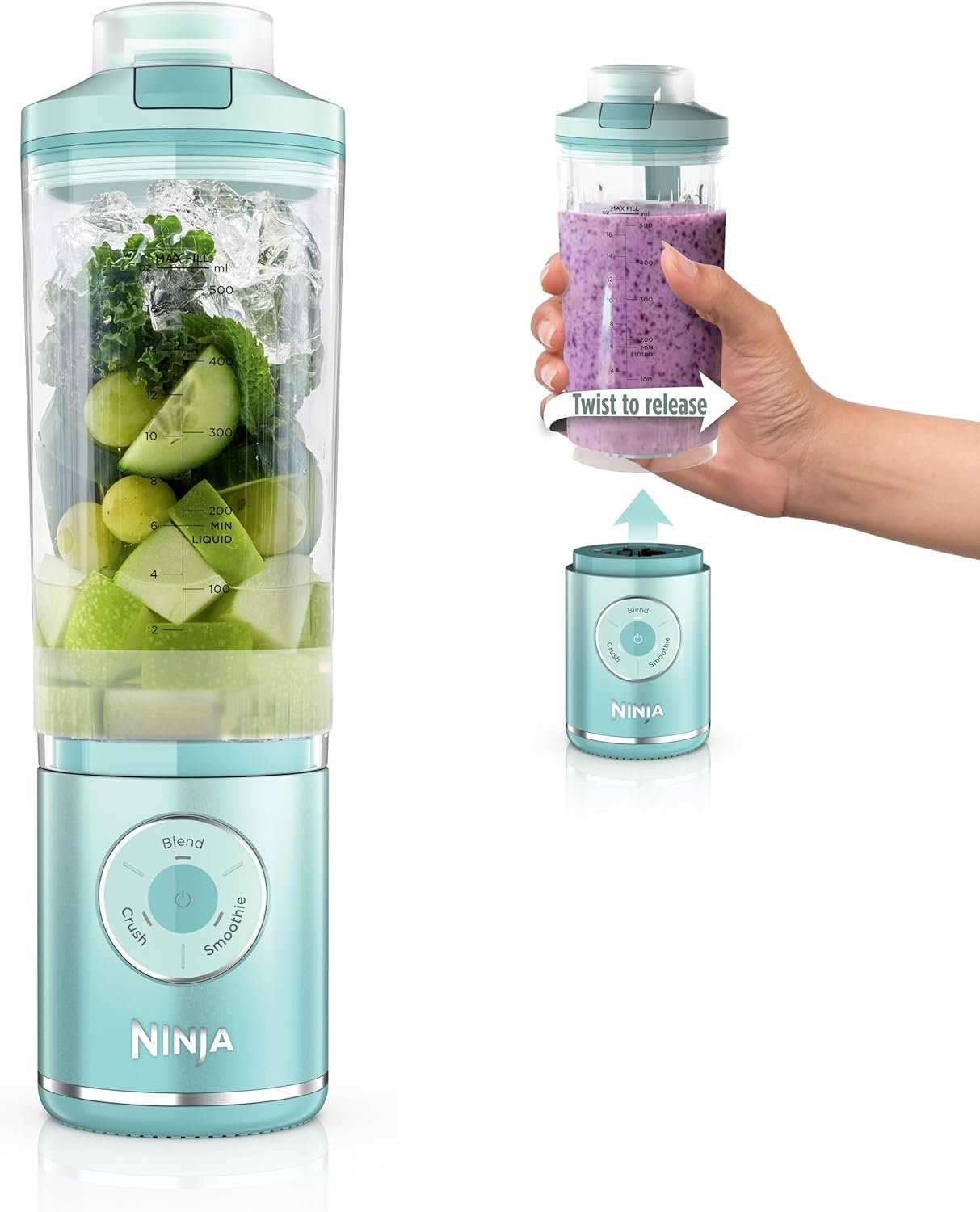 Ninja Blast Max, Portable Blender + Twist & Go, Persona...