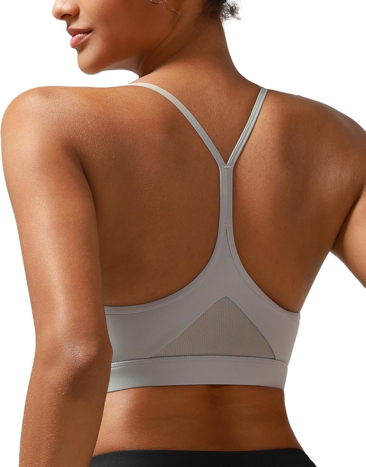 RUNNING GIRL Y-Back Sports Bras for Women, Medium Impact Wir...
