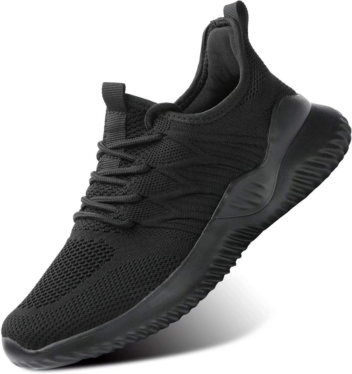 KEEZMZ Womens Ladies Walking Running Shoes Slip On Lightweig...