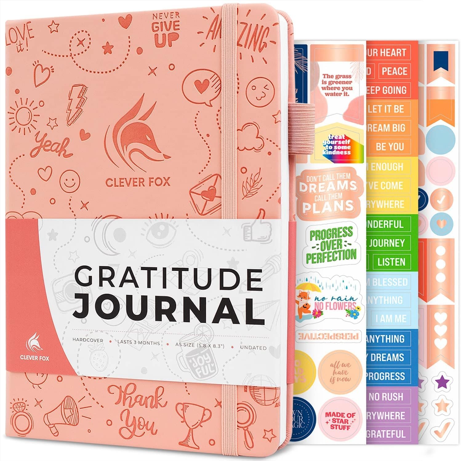 Clever Fox Gratitude Journal – Happiness, Positivity &...