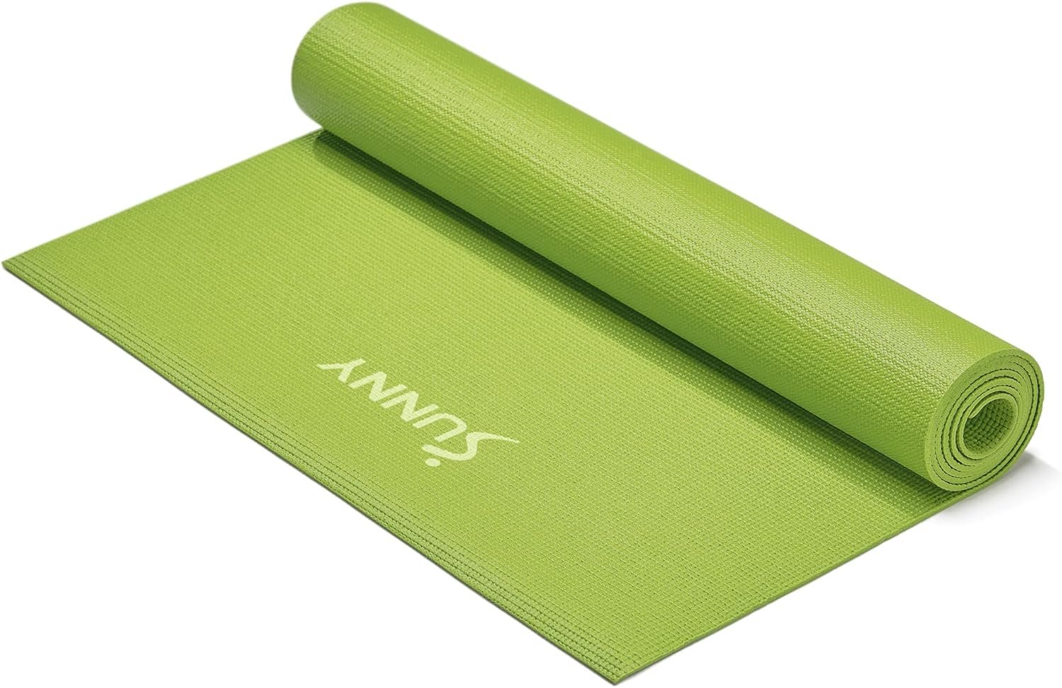 Sunny Health & Fitness Non-Slip Yoga Mat – Durable, A...