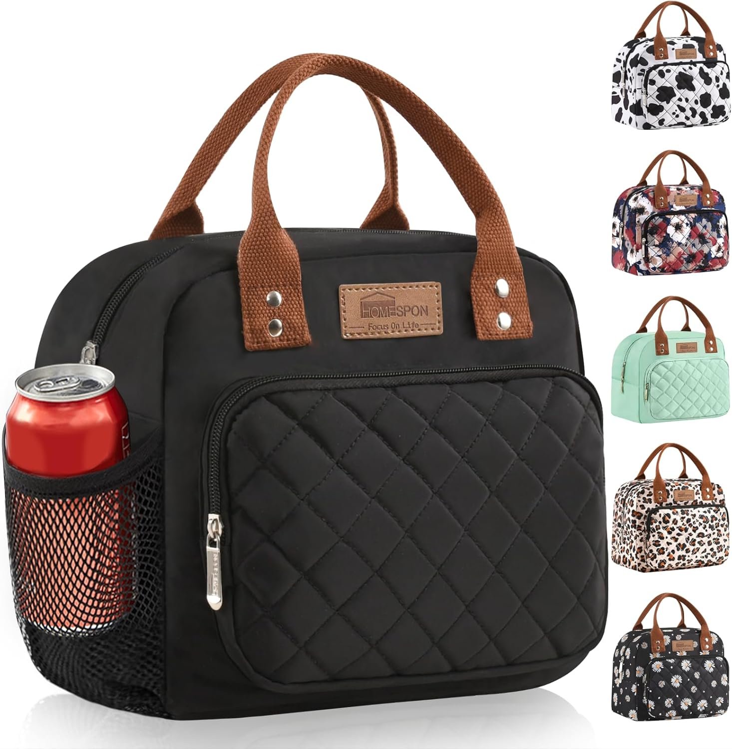 Buringer HOMESPON Lunch Bag for Woman Man Adults with Front ...