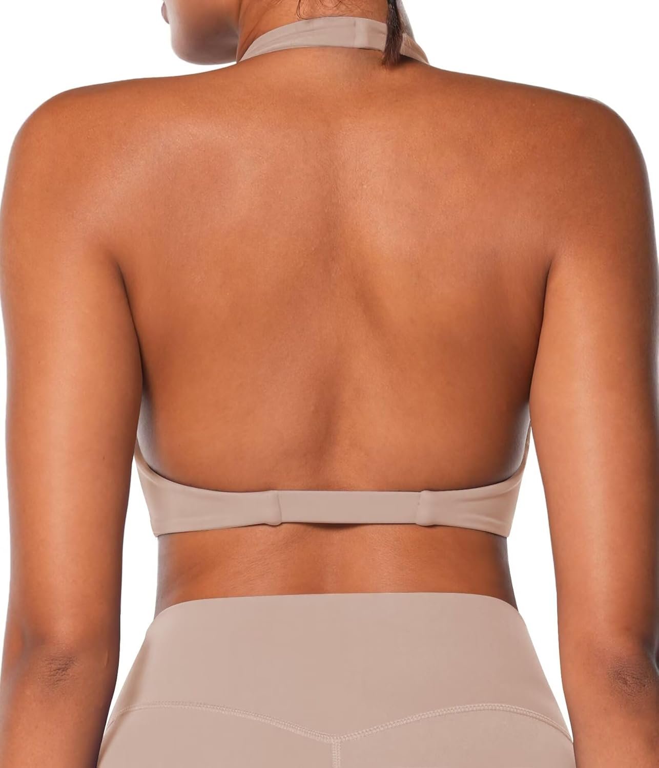 Sunzel Women’s Halter Neck Sports Bra, Twist Front Yog...