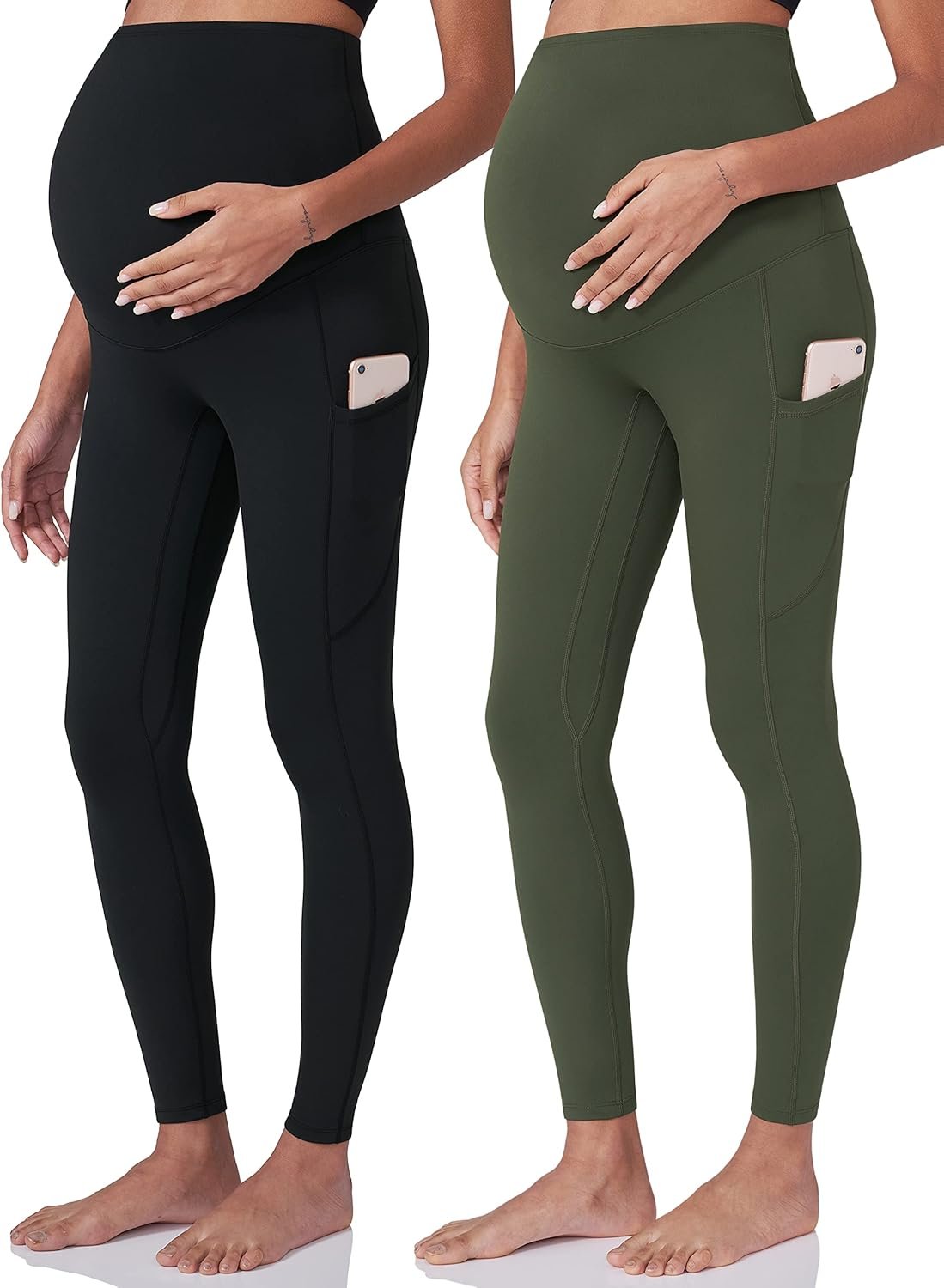 POSHDIVAH Women’s Maternity Workout Leggings Over The ...