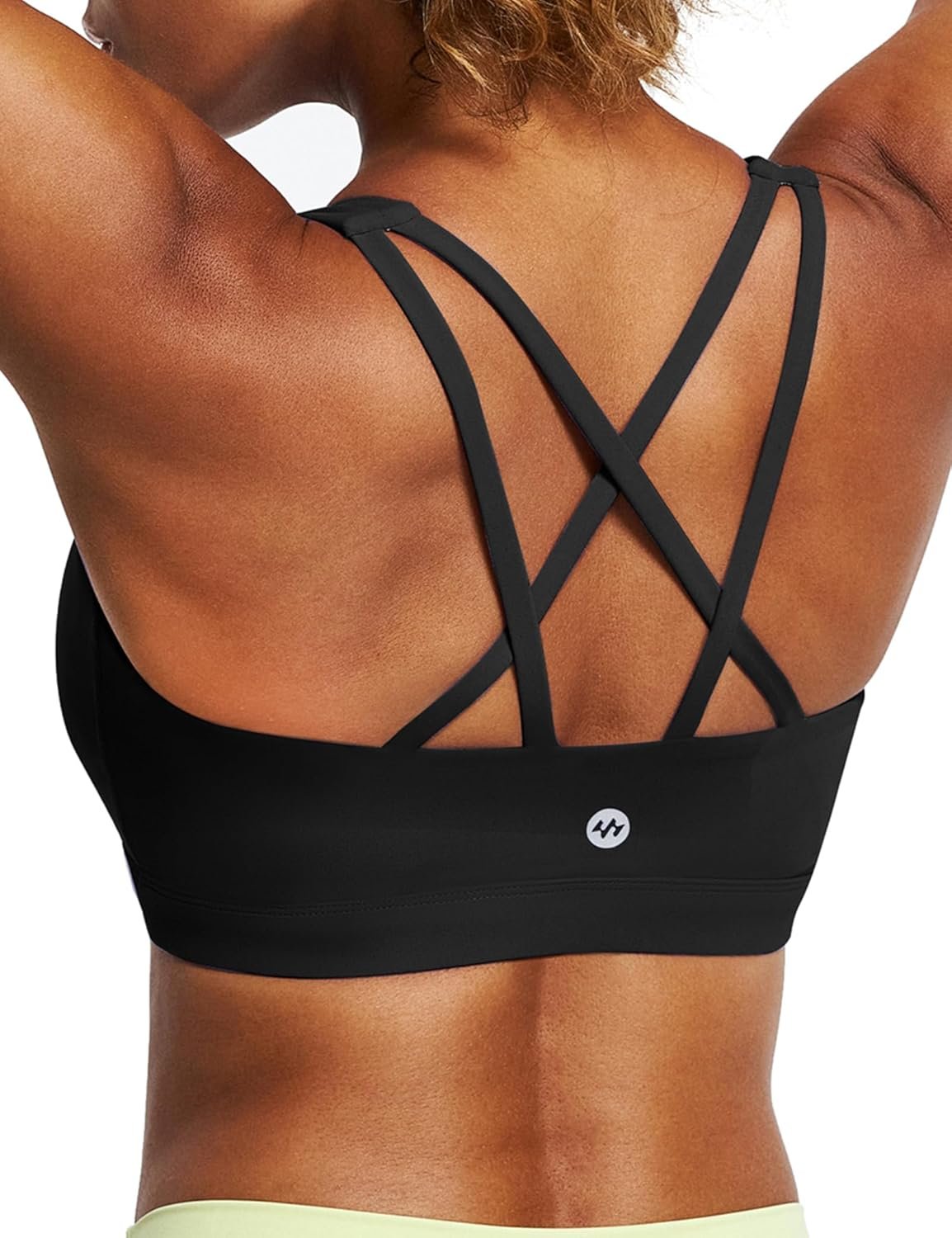 Ewedoos Sports Bras for Women Strappy Padded Sports Bras But...