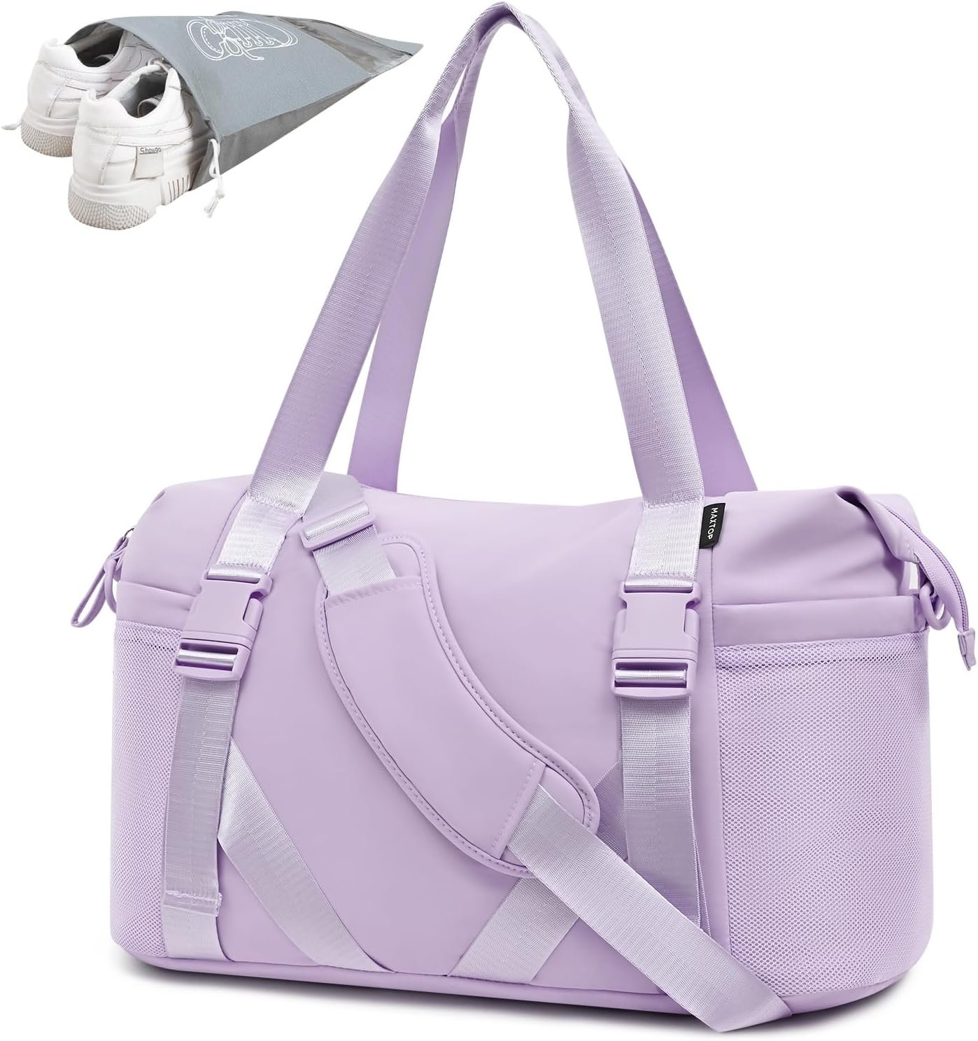 MAXTOP Women’s Gym Yoga Duffle Bag with Shoe Pouch,Mul...