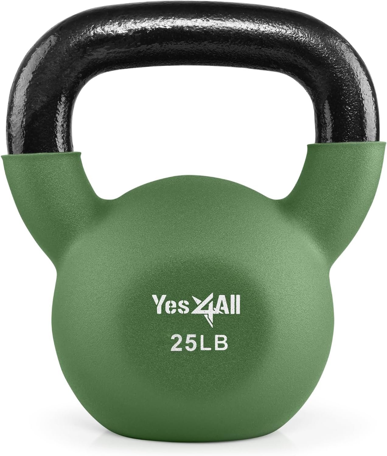 Yes4All Kettlebell, 5-65 LB Neoprene Coated Cast Iron Kettle...