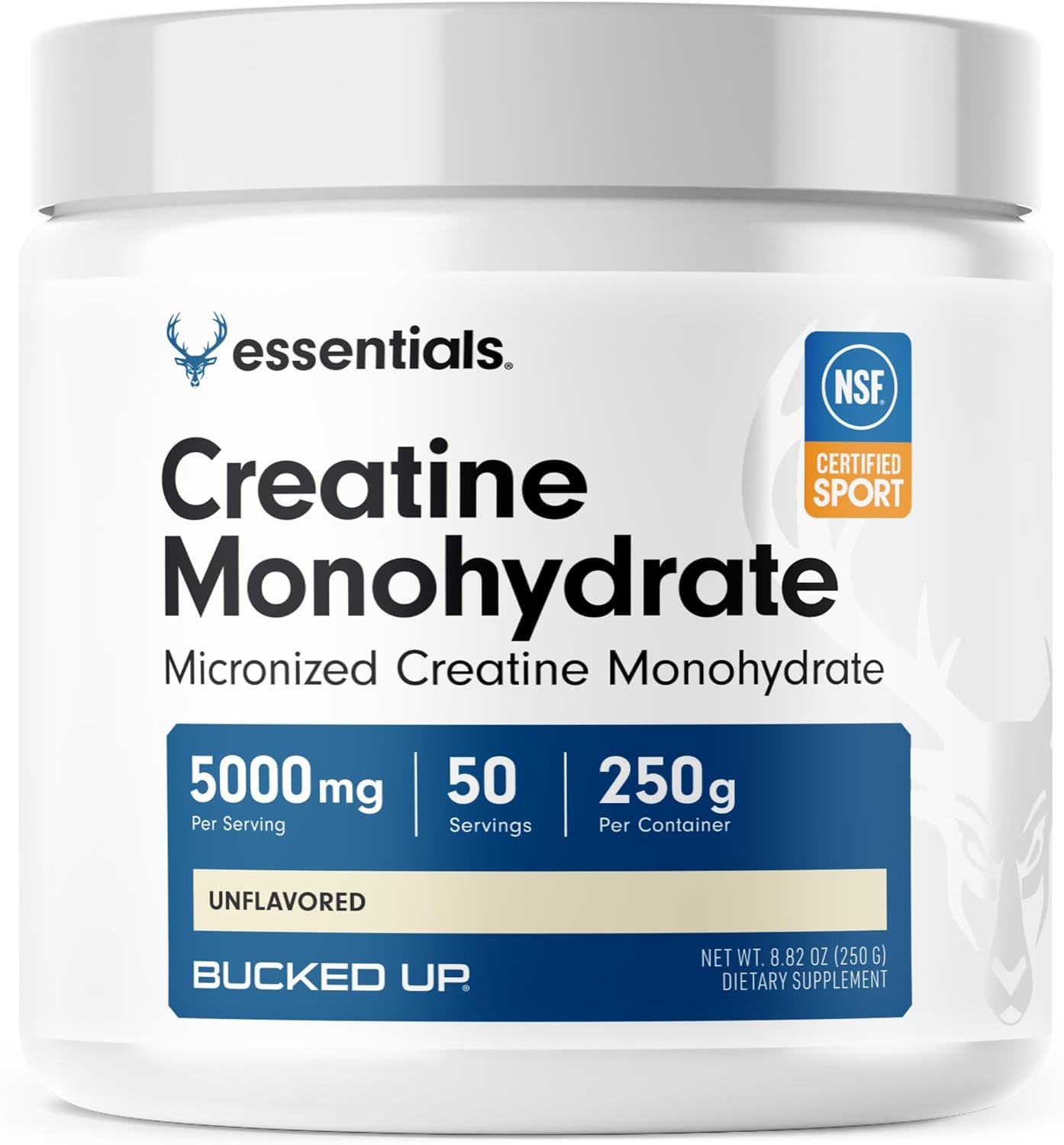 Bucked Up Pure Micronized Creatine Monohydrate for Women and...