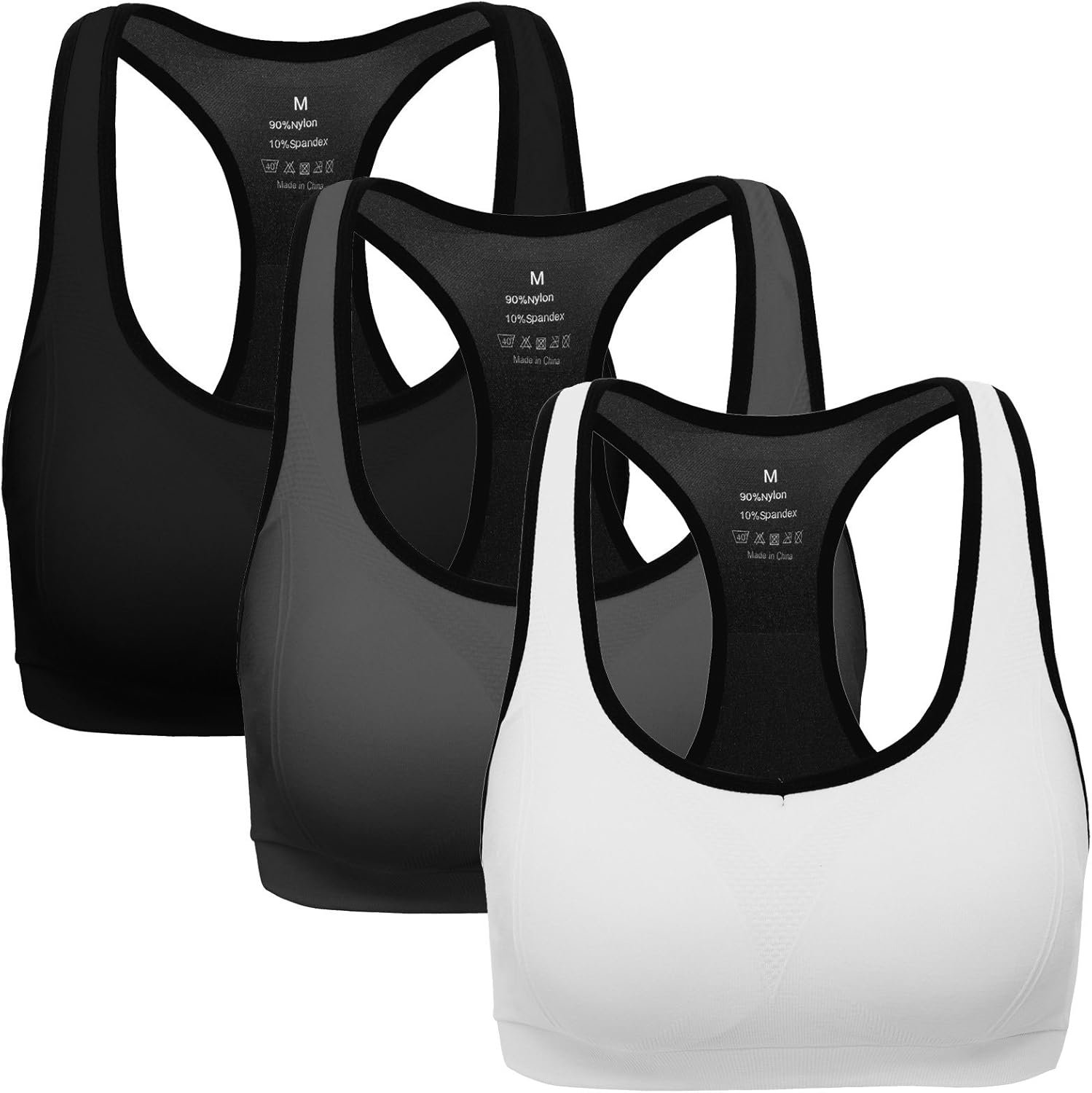 MIRITY Women Racerback Sports Bras – High Impact Worko...