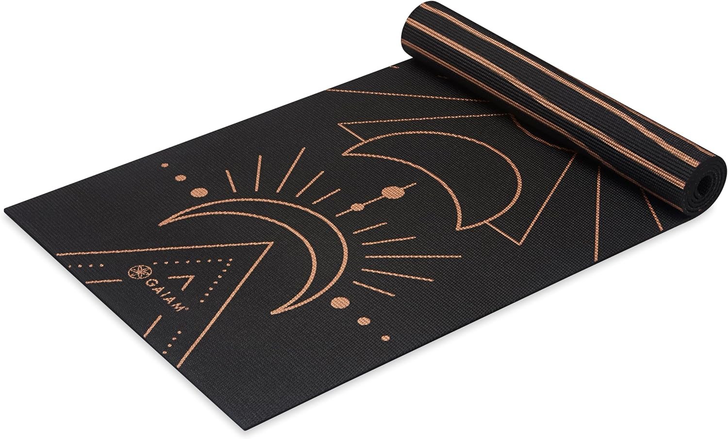 Gaiam Yoga Mat – Premium 6mm Print Reversible Extra Th...