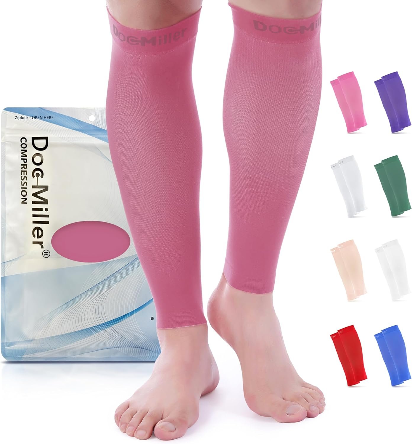 Doc Miller Compression Calf Sleeve for Men & Women, Pre...