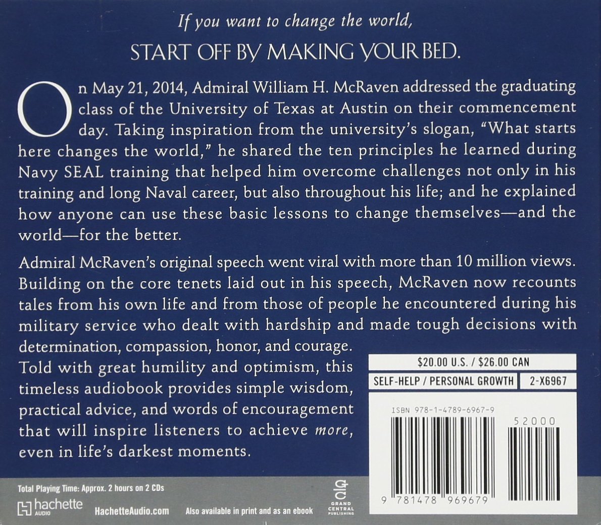 Make Your Bed: Little Things That Can Change Your Life…...