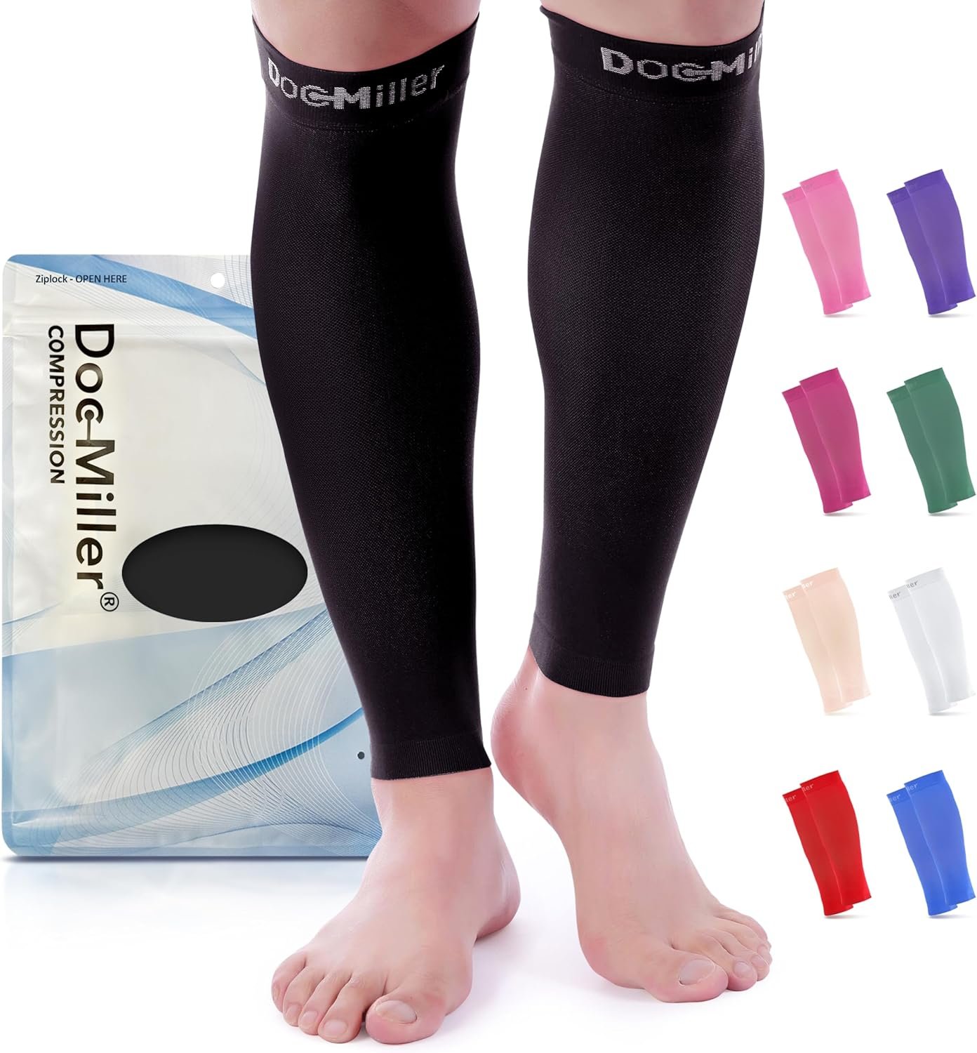 Doc Miller Compression Calf Sleeve for Men & Women, Pre...